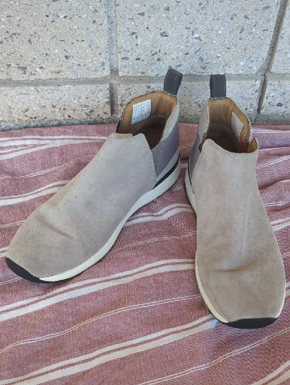 Vionic CeCe Slip-On Suede Chelsea Pull On- Taupe - Picture 7 of 7